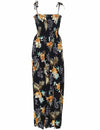 Birds of Paradise Long Tube Top Smock Dress