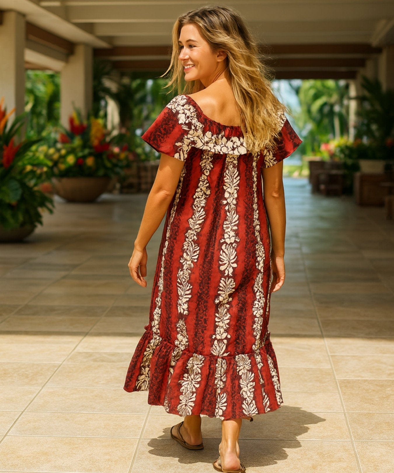 strapless open back dress Full Length Muumuu Dress Relaxed Fit Luna