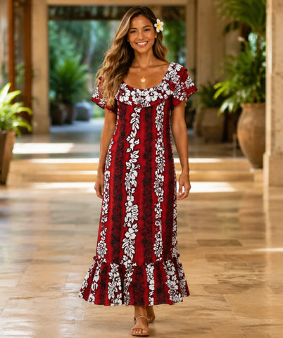 Full Length Muumuu Dress Relaxed Fit Luna