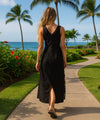 Alika Long Maxi Sleeveless Hawaiian Dress