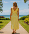 Alika Long Maxi Sleeveless Hawaiian Dress