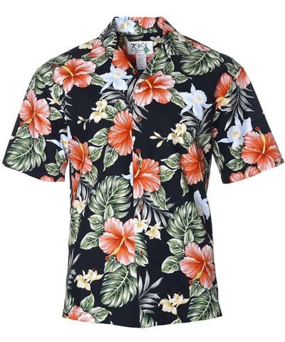 Men Hawaiian Cotton Hibiscus Shirt | Aloha Shirts Club