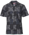 Black Short Sleeves Fern Groto Men's Hawaiian Shirt