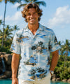 Laniakea Short Sleeves Men's Light Blue Aloha Shirt