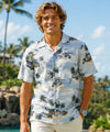 Laniakea Short Sleeves Men's Silver Aloha Shirt