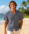Hawaiian Paniolo Navy Aloha Shirt Navy