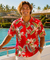 Wainapanapa Rayon Men's Hawaiian Shirt Red