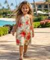 Miliani Girls Flower Smock Top Dress Cream