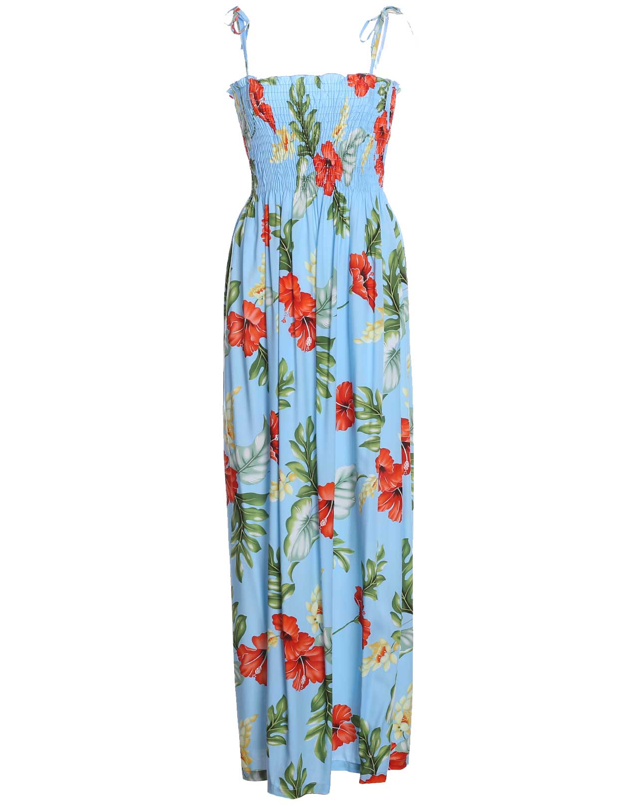 Monstera Lanai Maxi Long Hawaiian Dress