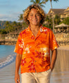 Boys Moonlight Short Sleeves Cotton Hawaiian Shirt