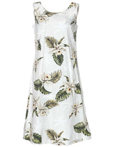 Orchids Knee Length Makani Hawaiian Dress