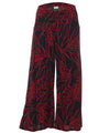 Black Midnight Cotton Mid Raise Pants