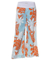 Cotton Plumeria Pants with Side Pockets Women Pants