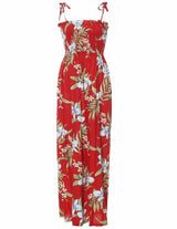 Pali Tube Top Long Hawaiian Smock Dress