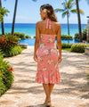Piikoi Midi Length Halter Hawaiian Dress