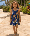 Flirty Girls Cotton Pineapples Sundress Navy