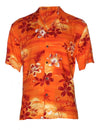 Resort Moonlight Scenic Rayon Aloha Shirt Men's Rayon Shirts
