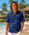 Bamboo Open Collar Rayon Men's Aloha Shirt 