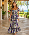 Luana Relaxed Fit Long Muumuu Dress Purple
