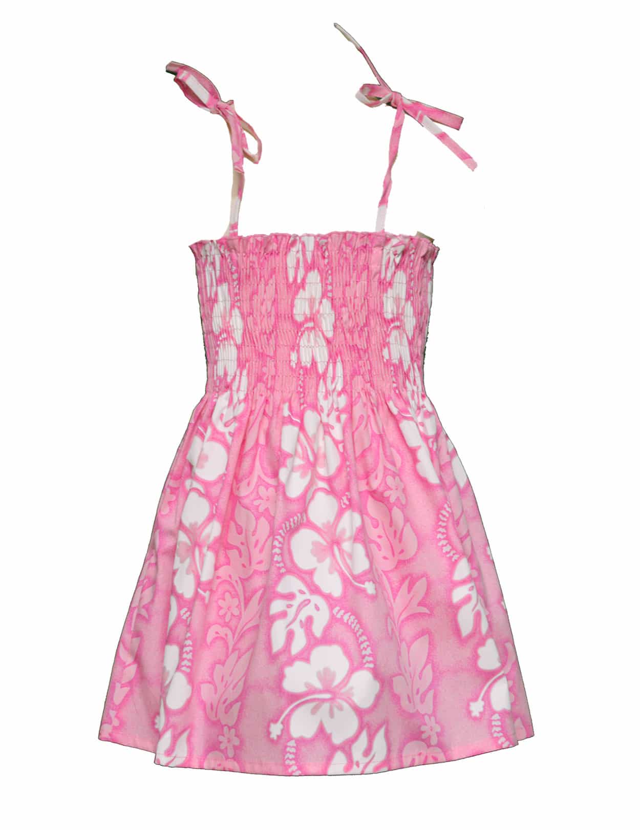 Roselani Hawaiian Smock Tube Top Dress