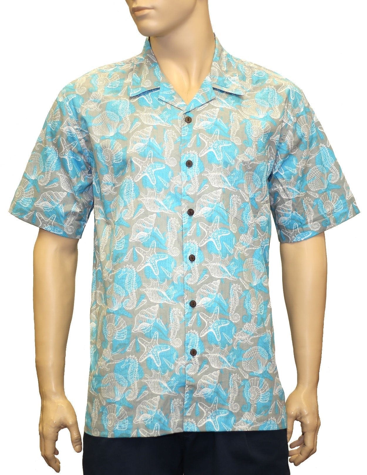 Sea Life Hawaiian Cotton Shirt