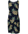 Pineapple Short Hawaiian Dress Navy