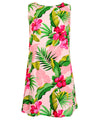 Sleeveless Short Tank Top Floral Hawaiian Dress Short Tank Tap Dress