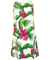 Sleeveless Short Tank Top Floral Hawaiian Dress Short Tank Tap Dress