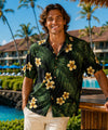 Short Sleeves Aloha Resort Kailua Men Shirt Black