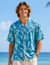 100% Rayon Short Sleeves Ohia Men's Shirt