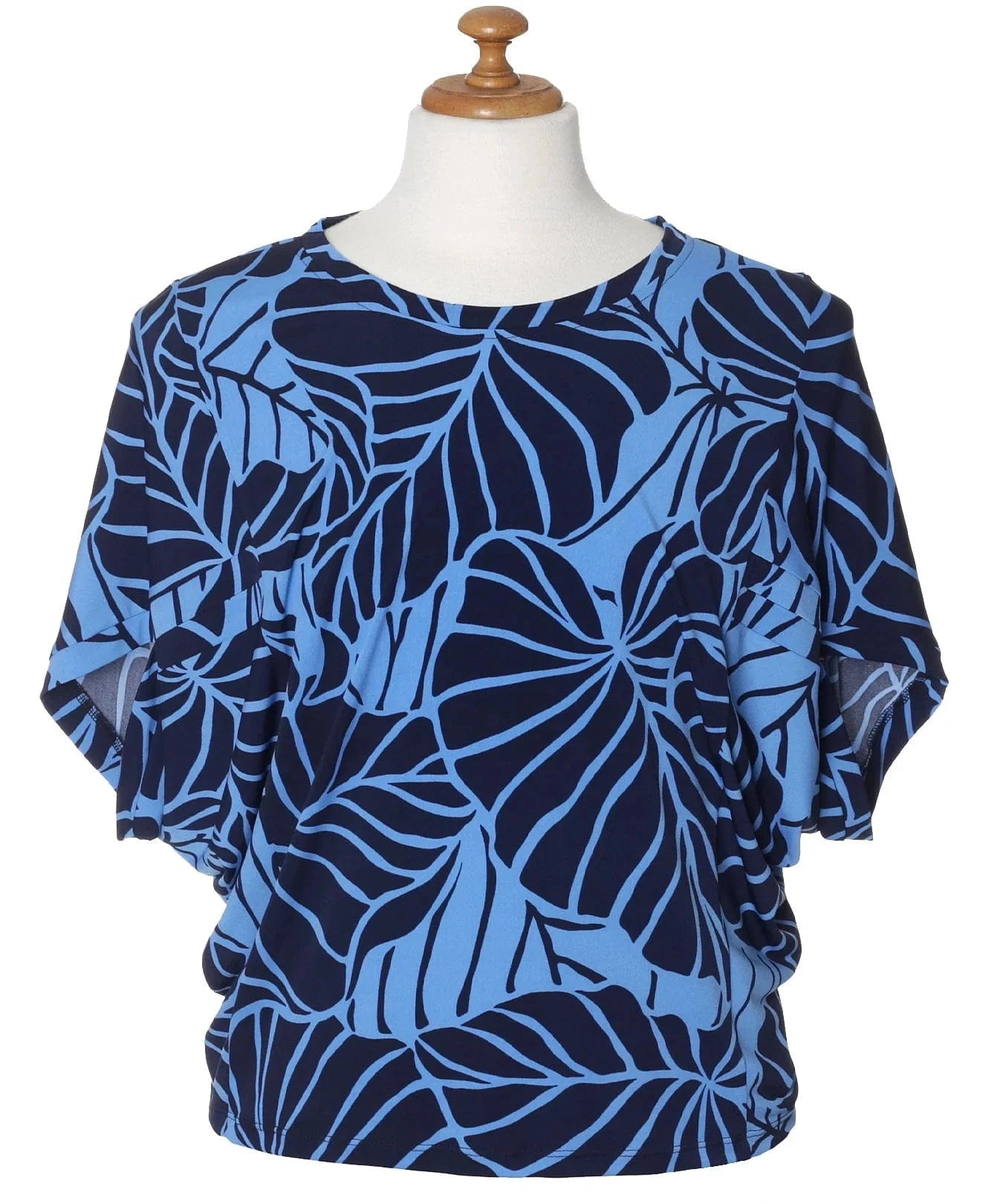 Women's Blouse Dolman 3/4 Sleeve Slit Style