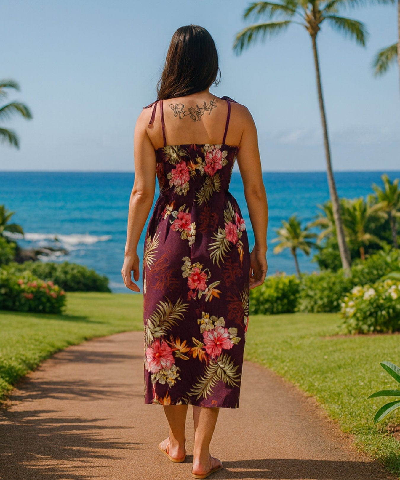 Birds of Paradise Rayon Smock Tube top Dress