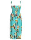Ceres Midi Smock Rayon Hawaiian Dress