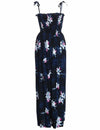Orchid Smock Tube Top Long Maxi Hawaiian Dress