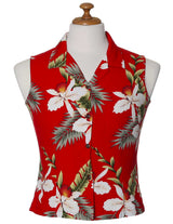 Wainapanapa Orchids Rayon Sleeveless Blouse