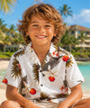 Wainapanapa Boys Rayon Aloha Shirt White