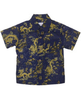 Year of the Dragon Boys Button-Up Cotton Shirt